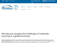 Tablet Screenshot of indigopiping.com